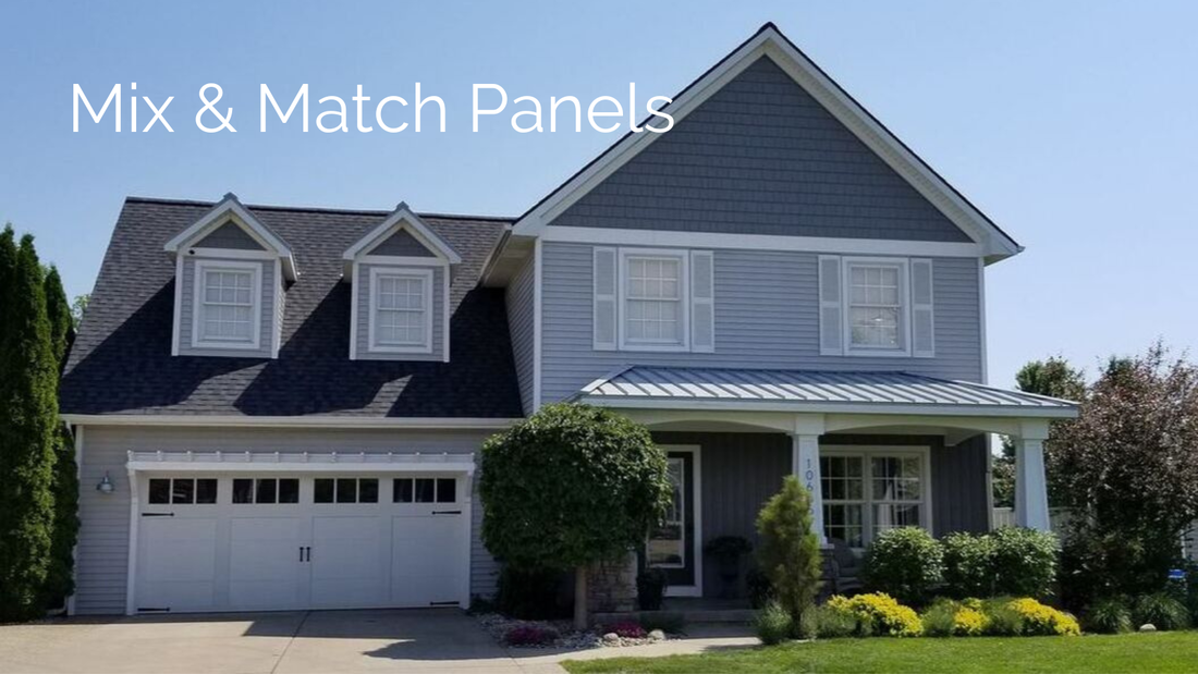 siding trends - mix and match panel types