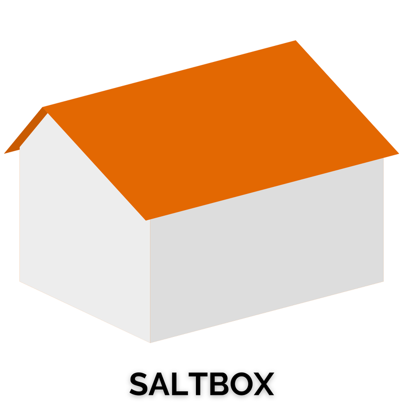 saltbox type roof